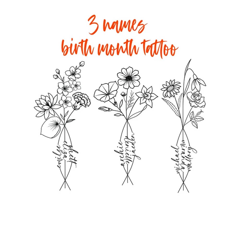 Bouquet Tattoo Art