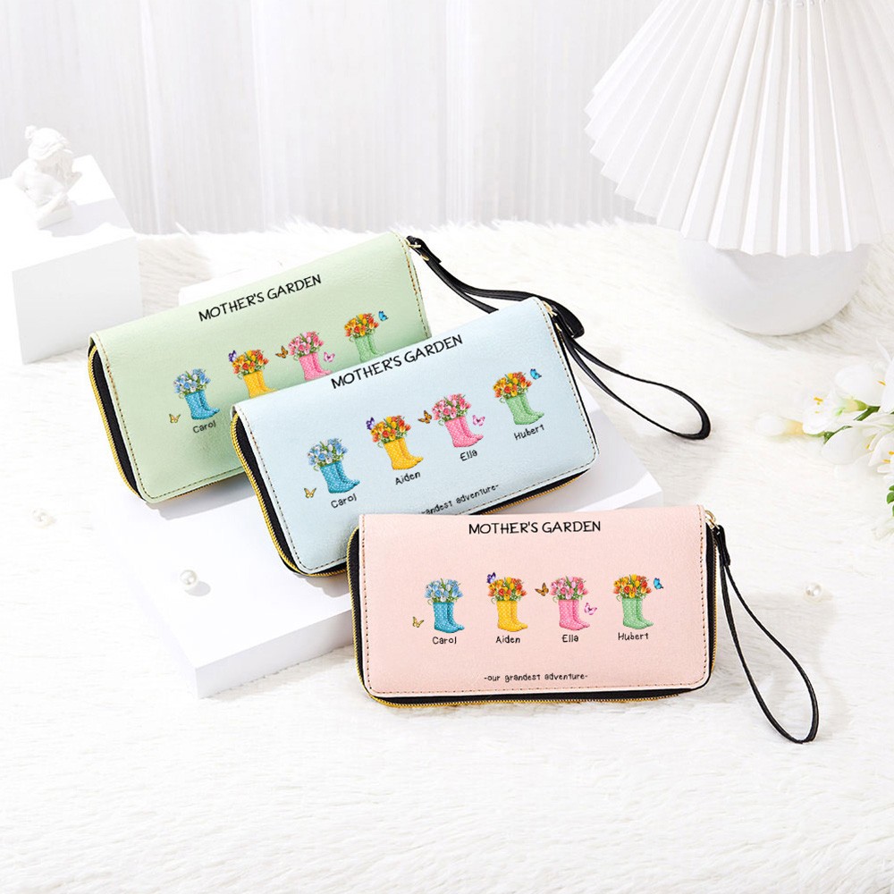 women's wallet with name