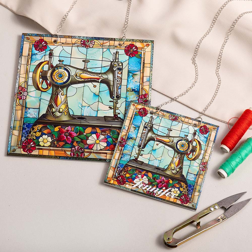 Sewing Machine Sun catcher Window Hanging