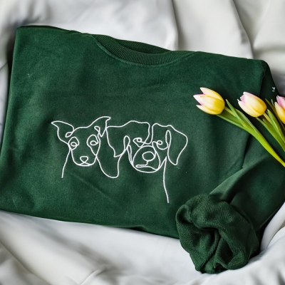 Personalized Pet Photo Sweatshirt, Custom Dog/Cat Sweatshirt, Hoodie, Animal Accessory, Pet Memorial Gifts, Gifts for Pet Lovers/Dog Mom
