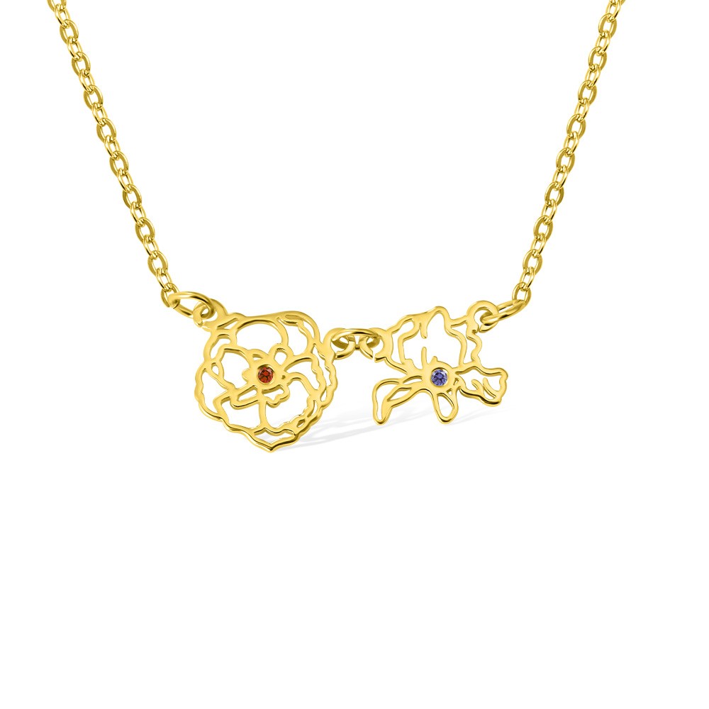 Birth Flower Necklace