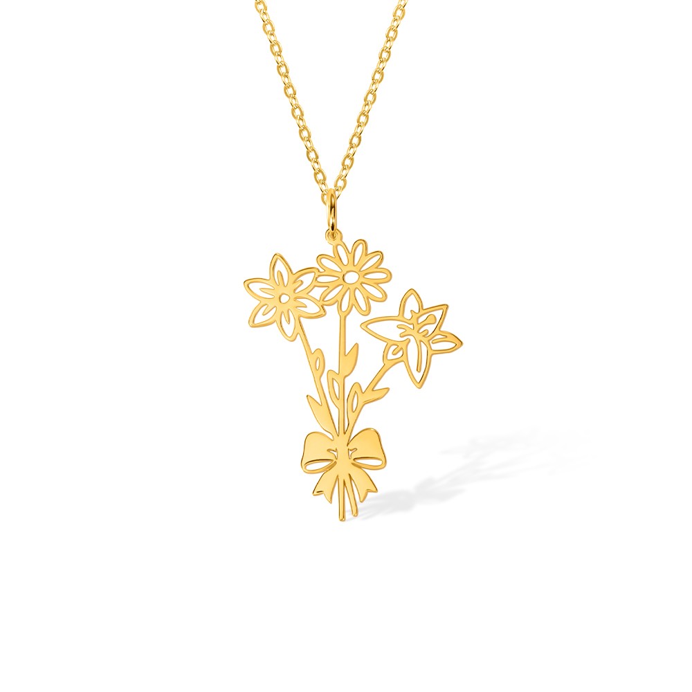 Birth Flower Necklace