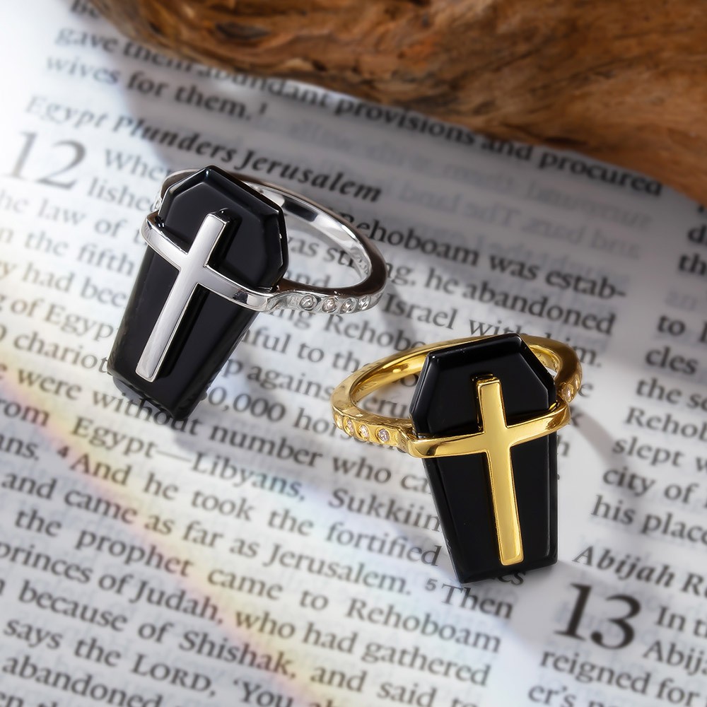 Natural Black Onyx Ring
