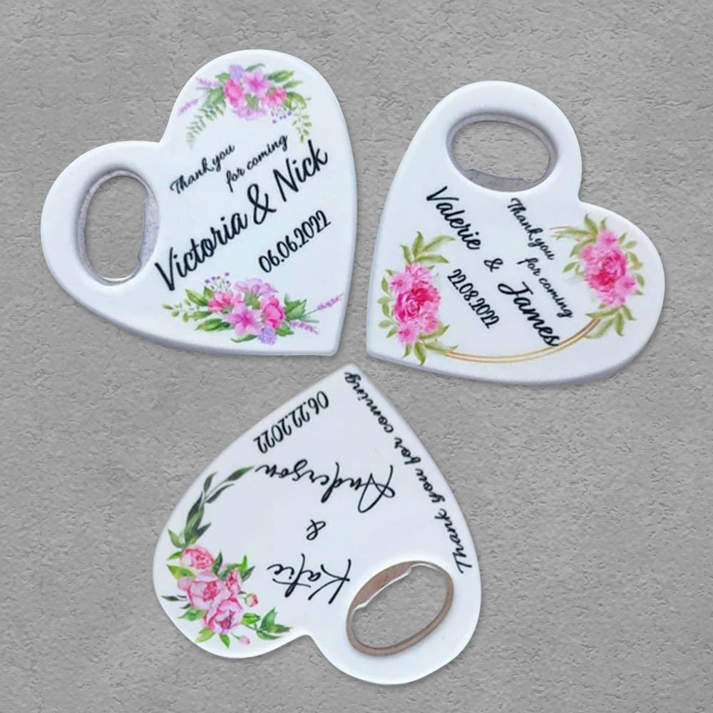 Ouvre-bouteille de mariage faveurs