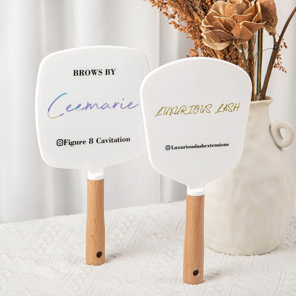 Personalized Name Artist Mirror, Custom Lash and brow Mirror, Beauty Studio Prop, Small Business Mirrors for Salons, Aesthetic Business Gift