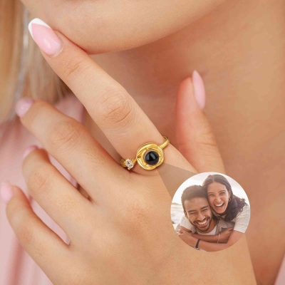 Ring mit Bild innen