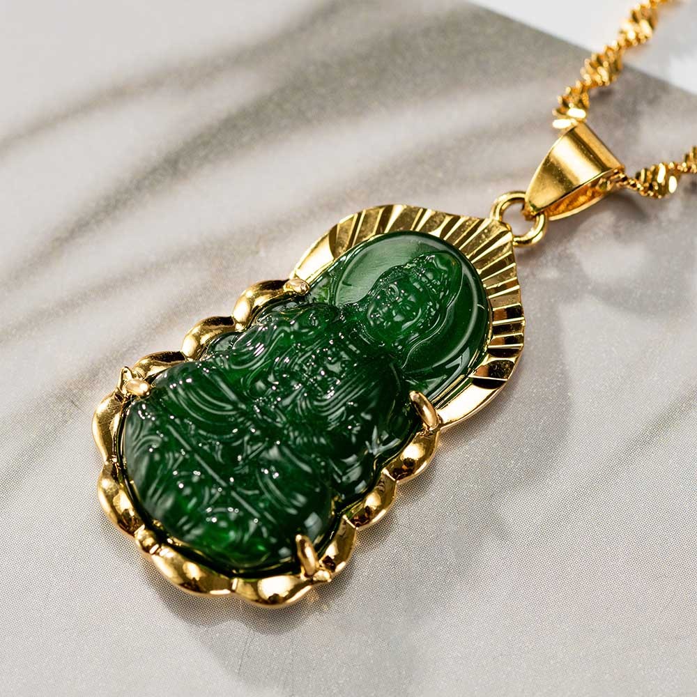 Colar de Buda de Jade