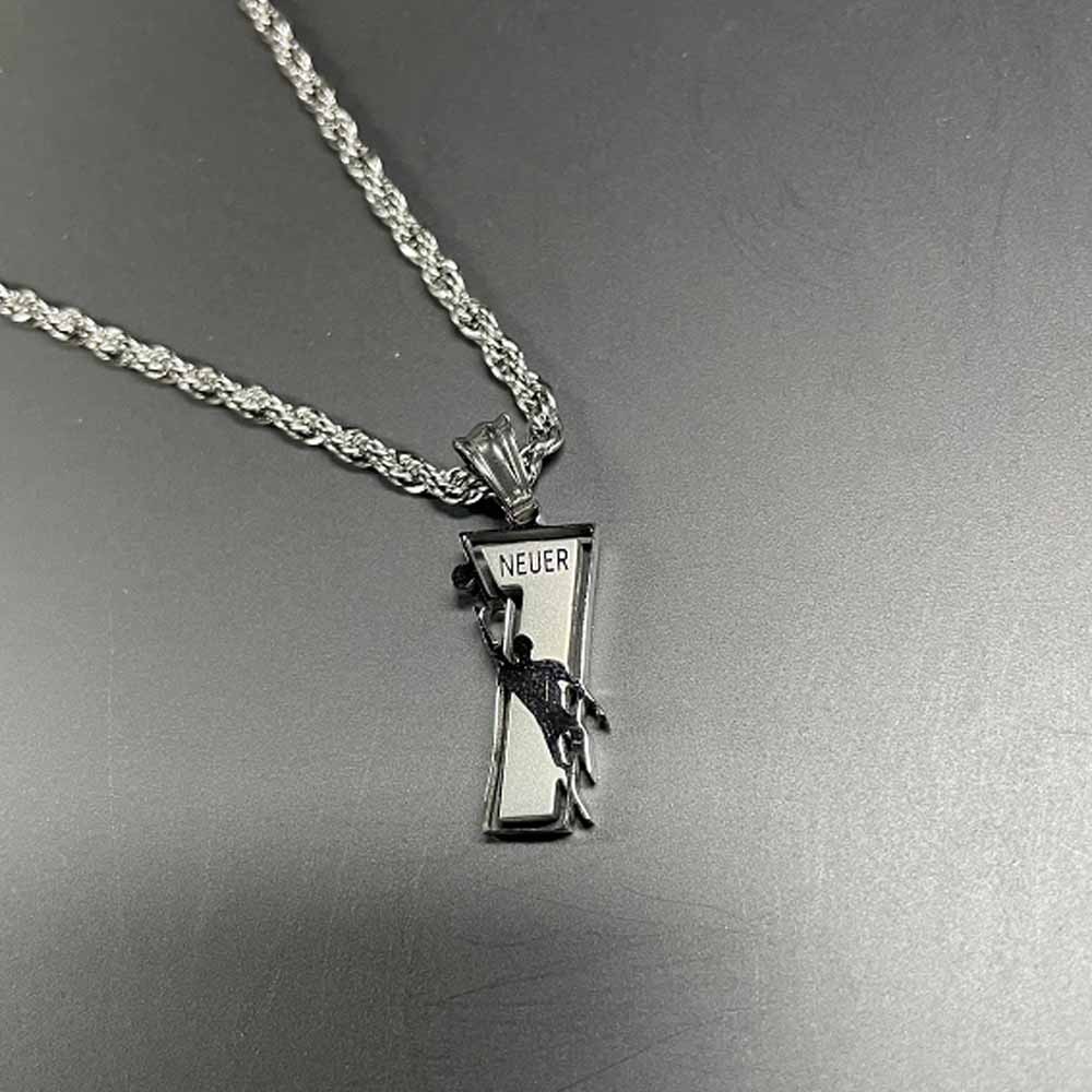 Personalized Football Number Necklace