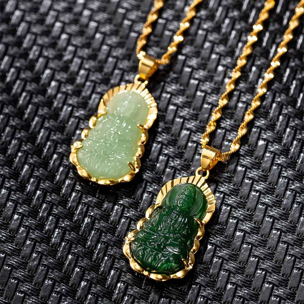 Colar de Buda de Jade