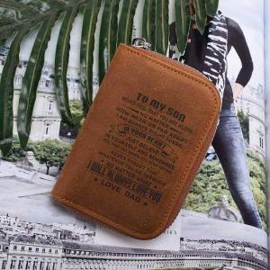 Personalized Leather Credit Card Holder Wallet