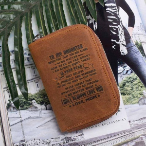 Personalized Leather Credit Card Holder Wallet