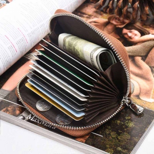 Personalized Leather Credit Card Holder Wallet