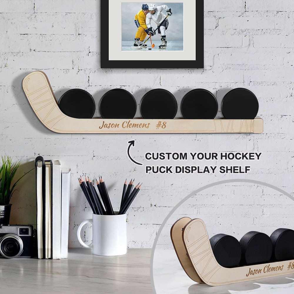 Présentoir pour palets de hockey