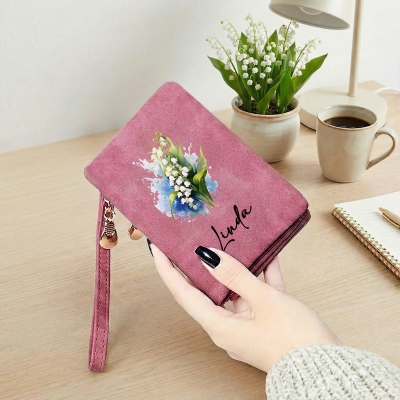 With wrist strap