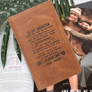 Personalized Genuine Leather Credit Card RFID Blocking Wallet