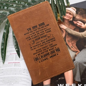 Personalized Genuine Leather Credit Card RFID Blocking Wallet