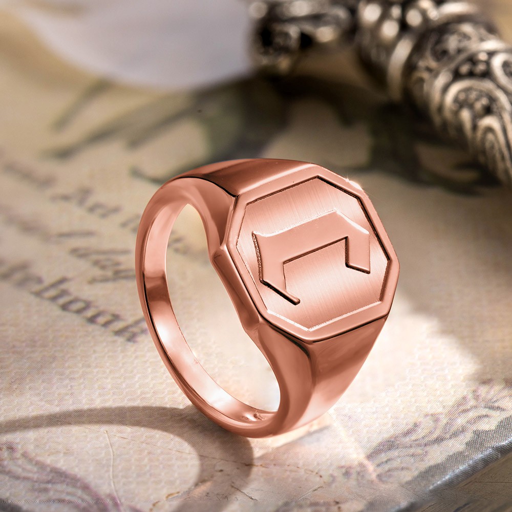 Initial Signet Ring