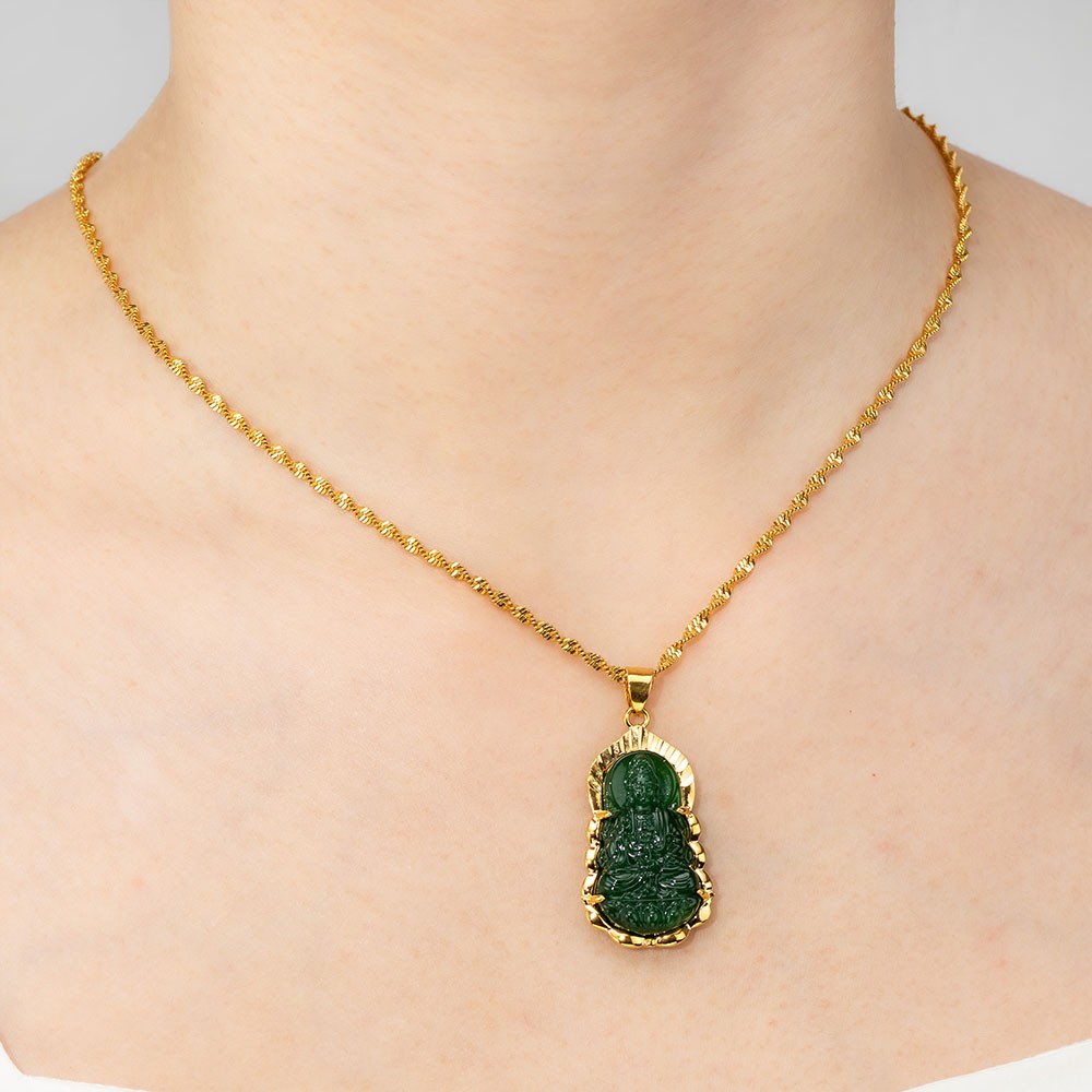 Colar de Buda de Jade