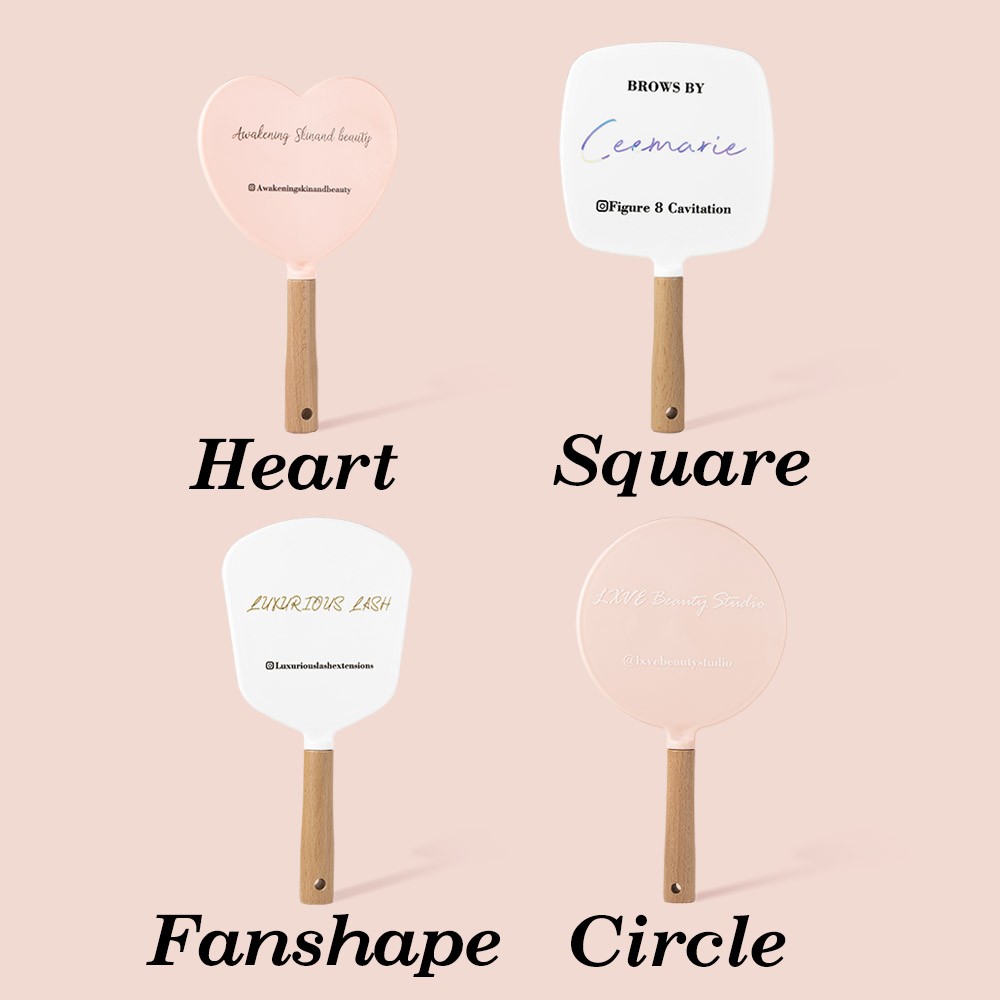 Personalized Name Artist Mirror, Custom Lash and brow Mirror, Beauty Studio Prop, Small Business Mirrors for Salons, Aesthetic Business Gift