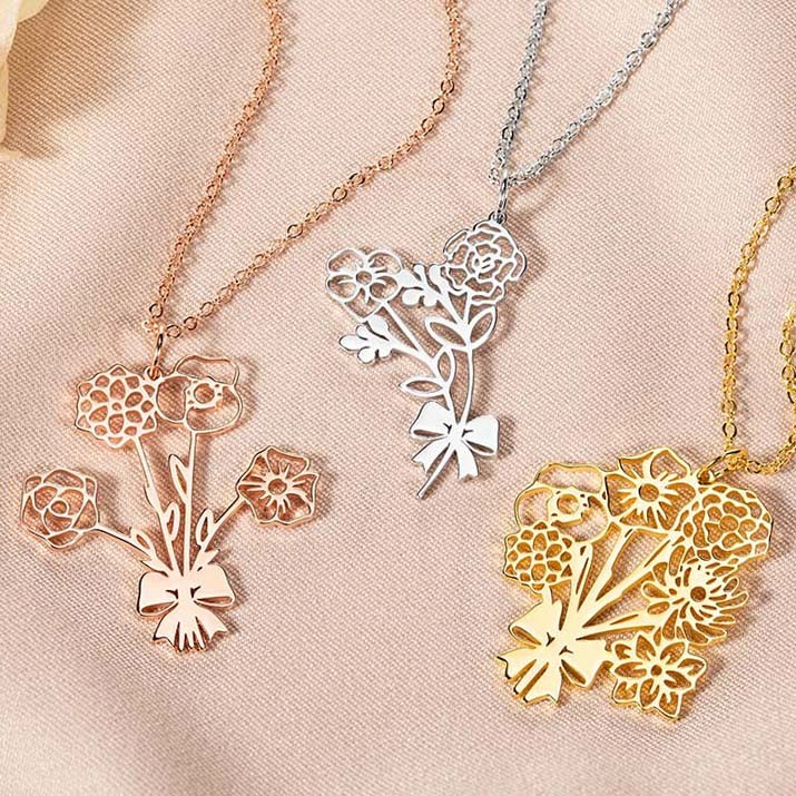 Birth Flower Necklace