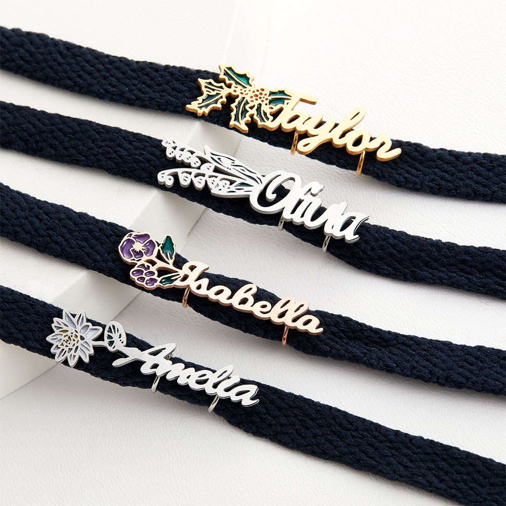 Birth Flower shoe charms