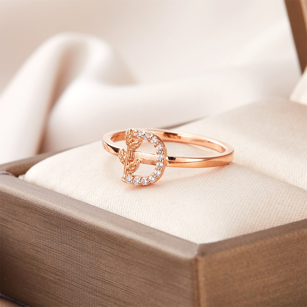 personalized initial ring