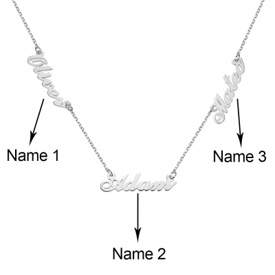 Three Names Necklace