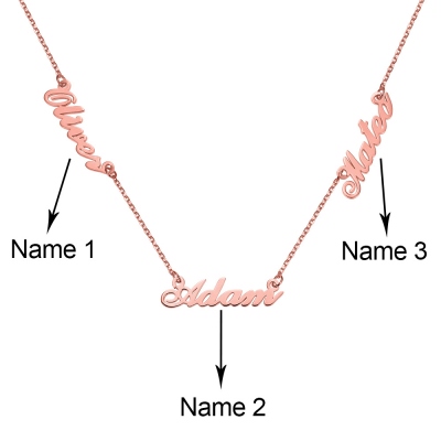 Three Names Necklace