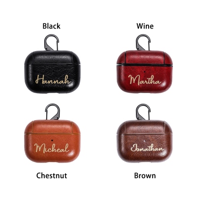 Customized Leather AirPods Pro Case