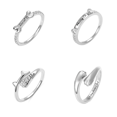 Personalized Dog or Cat Pet Ring for Gift