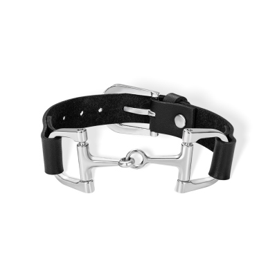 Equestrian Bracelet, Snaffle Bit Bracelet, Alloy Bracelet with Leather, Horse Bracelet, Custom Horse Gifts, Horse Gifts for Girls/Horse Lover