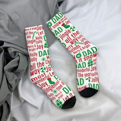 Nom personnalisé Bas de Noël en famille, Souvenir de Noël en famille personnalisé, Tenue de Noël, Cadeaux de Noël, Cadeau pour famille/maman/enfants