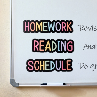 Personalized Rainbow-colored Teacher Classroom Whiteboard Magnet, School Subject Magnet, End of Year/Appreciation/Back to School Gift for Teachers