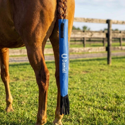Custom Name Horse Silhouette Print Horse Tail Bag, Tail Protector with Tassels, Barn Use Horse Show Accessories, Gift for Horse Owners/Equestrians