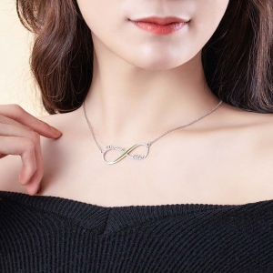 Personalized Inifinity Name Necklace Gift for Hero's Mom/Wife