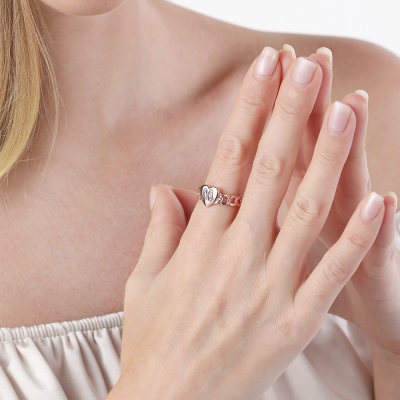 Personalized Filigrees Monogram Ring