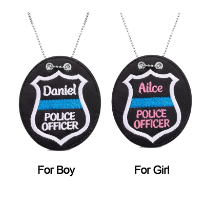 Personalized Name Junior Police Officer Badge for Children