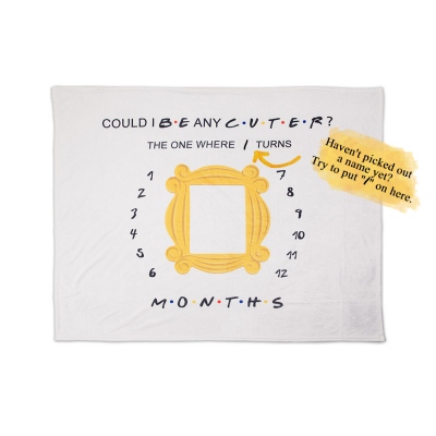 Custom Name Fleece Blanket ​Friends Theme TV Show Gift