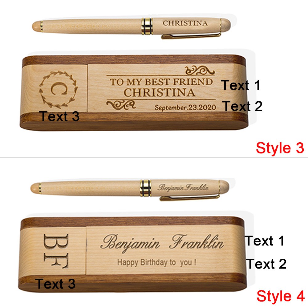 Wooden Ballpoint Pen with Gift Box