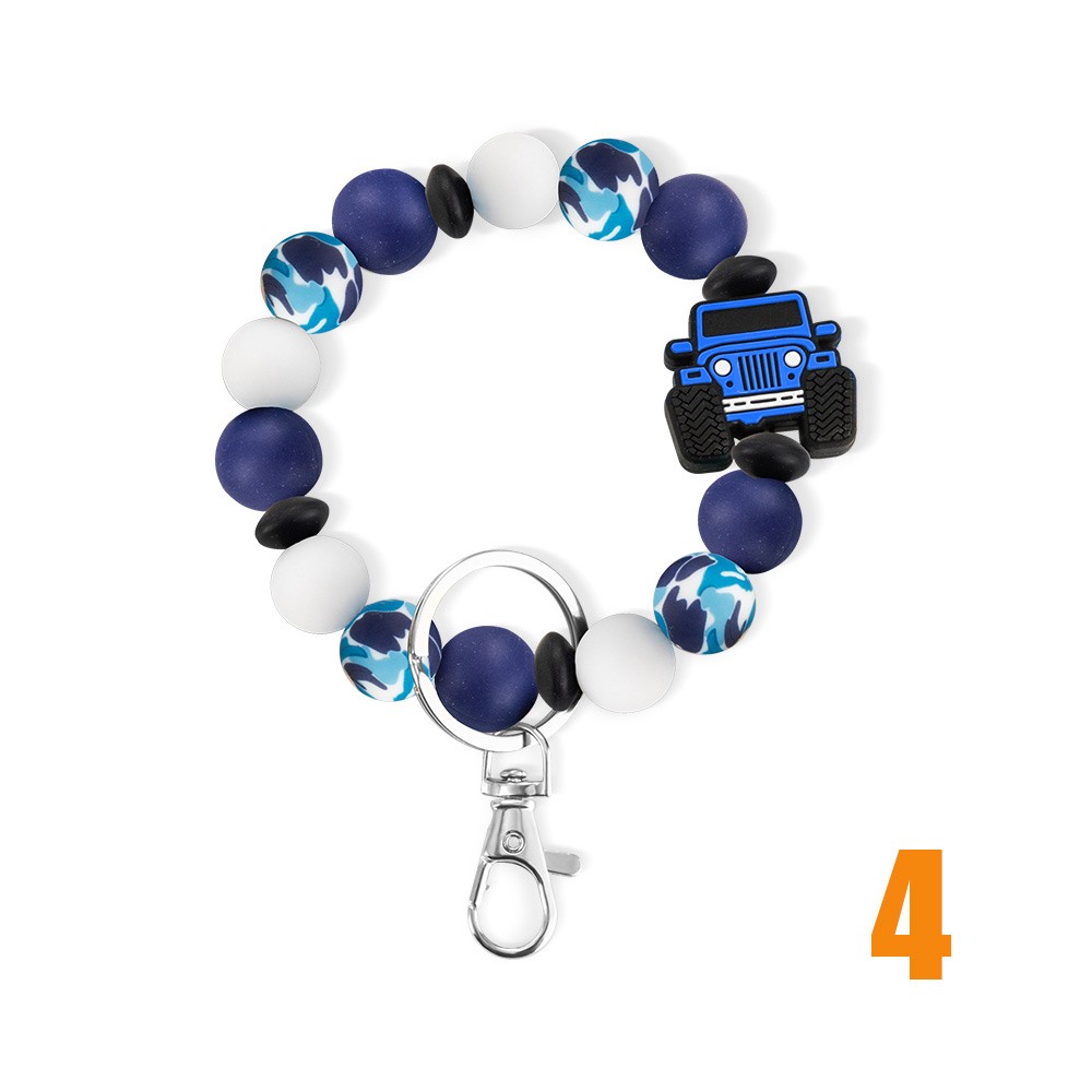 Car Charm Wristlet, Silicone Bead Wristlet, Car Keychain, Adjustable Wristlet, Car Lovers Gift, Guy Gift, Gift for Dad/Boyfriend