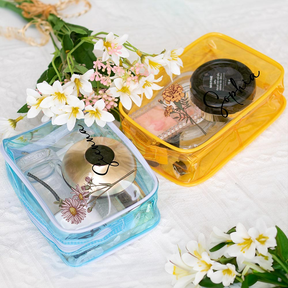 Trousse à cosmétiques transparente
