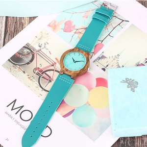 engraved bamboo wooden watch