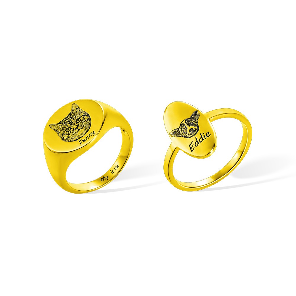 Custom Pet Signet Ring