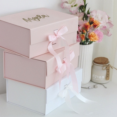 Confezione regalo con nome personalizzato, confezione regalo damigella d'onore con nome, confezione regalo proposta da damigella d'onore, regalo di nozze, regalo per damigella d'onore/lei/fidanzata