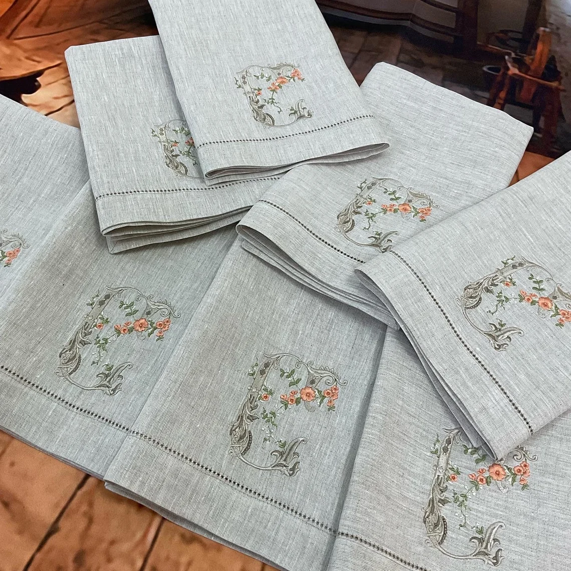custom linen napkin