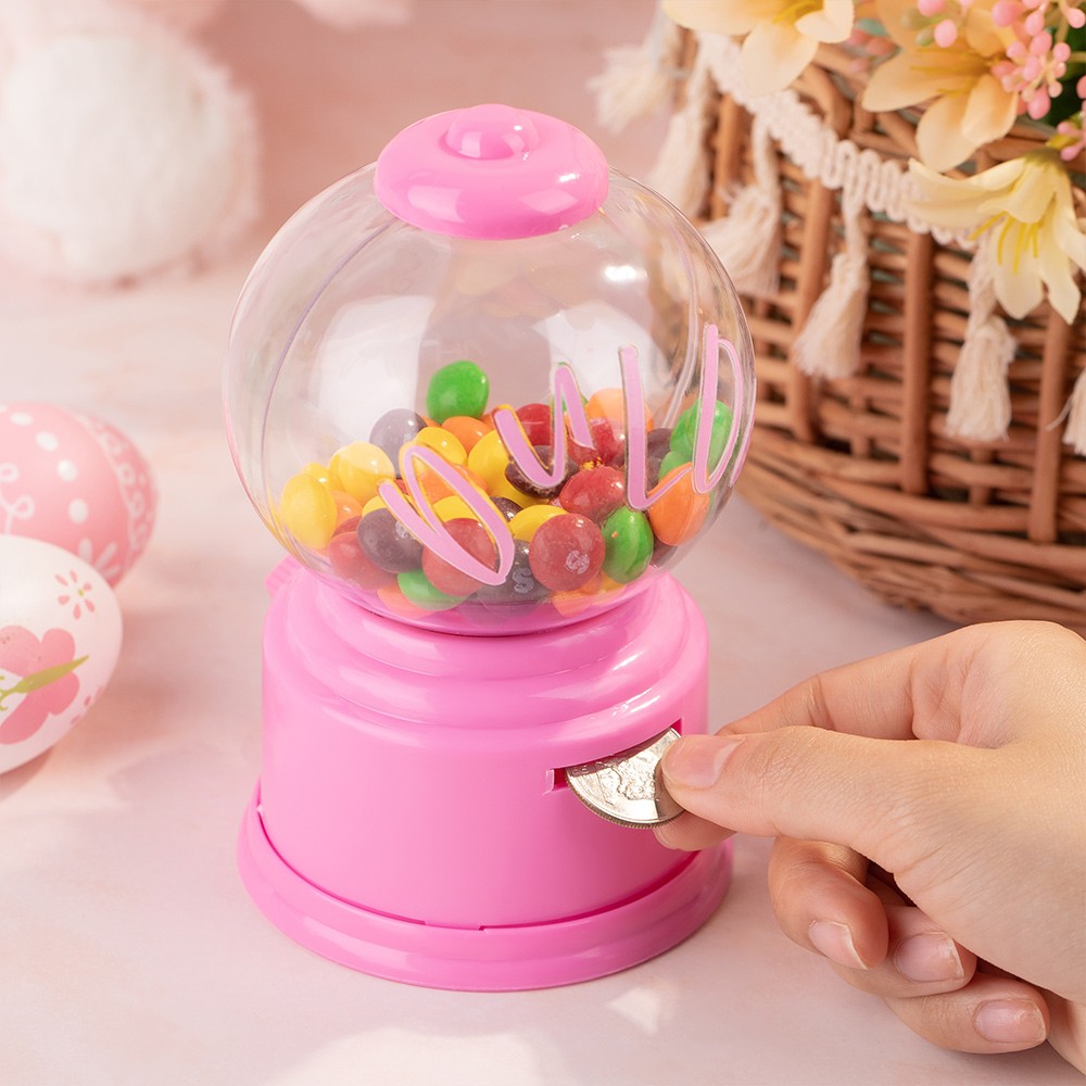 Personalized Easter Candy Dispenser, Custom Easter Candy holder, Easter Crown Shaped Candy Jar with Name, Easter Basket Gift For Kid
