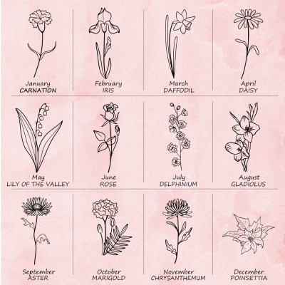 Personalized Name and Birth Flower Cosmetic Travel Bag, Foldable Make up Organizer, Makeup Bag, Hanging Toiletry Bag for Women, Weekender Bag