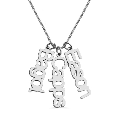 Vertical Bar 1-6 Names Optional Necklace for Mom