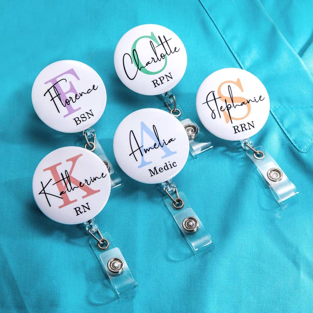 custom retractable id tag