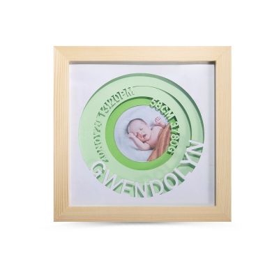 Annonce de naissance de nouveau-né personnalisée Photo renommée pour cadeau nouveau-né